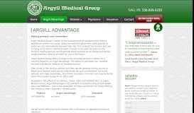 
							         Argyll Advantage | Argyll Medical Group								  
							    