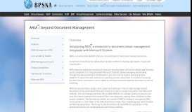 
							         ARIA /Document Management - BPSNA								  
							    