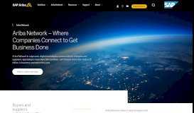 
							         Ariba Network: Business Network for Buyers & Suppliers | SAP Ariba								  
							    