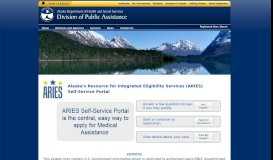 
							         ARIES Self Service Portal								  
							    