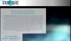 
							         ARISE Portal Connection								  
							    