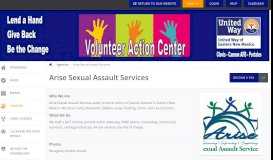 
							         Arise Sexual Assault Services | UWENM Volunteer Action Center								  
							    