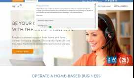 
							         Arise Work From Home | As Seen on The REAL!								  
							    