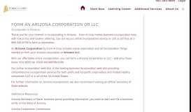 
							         Arizona Corporation | Arizona LLC - Form-A-Corp | Form-A-Corp ...								  
							    