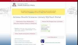 
							         Arizona Health Sciences Library MyChart Portal | Arizona Health ...								  
							    