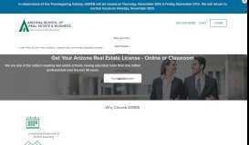 
							         Arizona Real Estate License Classes & Courses								  
							    