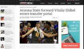 
							         Arizona State forward Vitaliy Shibel enters transfer portal								  
							    