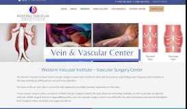 
							         Arizona's Leading Vascular ... - Western Vascular Institute treatments								  
							    