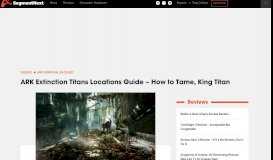 
							         ARK Extinction Titans Locations Guide – How to Tame, King Titan ...								  
							    