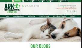 
							         ARK Veterinary Hospital & Urgent Care Blog in Henrietta								  
							    