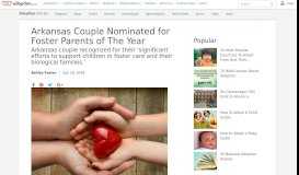 
							         Arkansas Couple Nominated for Foster Parents of The Year | Adoption ...								  
							    