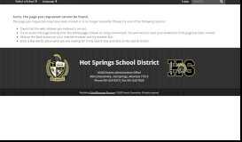 
							         Arkansas Single Sign On - Hot Springs School District								  
							    