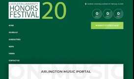 
							         Arlington Memorial Music Portal – Castleton University Honors Festival								  
							    