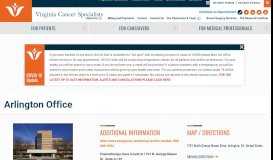 
							         Arlington Office - Virginia Cancer Specialists								  
							    