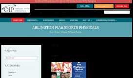 
							         arlington - Orthopedic Institute of Pennsylvania								  
							    