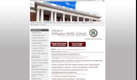 
							         Arlington Public Schools: Home Page								  
							    
