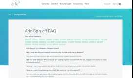 
							         Arlo Spin-off FAQ - Netgear KB								  
							    