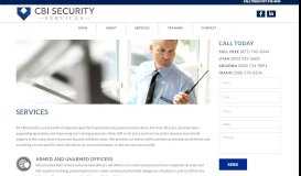 
							         Armed, Unarmed, Investigative and Corporate Security | CBI Security								  
							    