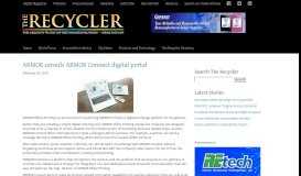 
							         ARMOR unveils ARMOR Connect digital portal – The Recycler								  
							    