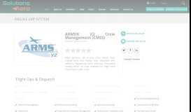
							         ARMS® V2 Crew Management - Solutions Aero								  
							    