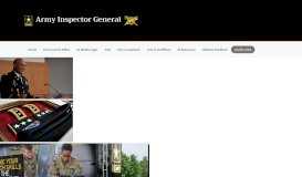 
							         Army Inspector General - Department of Defense								  
							    