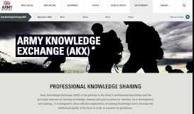 
							         Army Knowledge Exchange | The British Army								  
							    