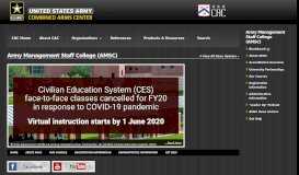 
							         Army Management Staff College (AMSC) | US Army ...								  
							    