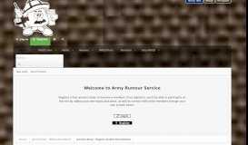 
							         Army Portal | Army Rumour Service								  
							    