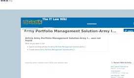
							         Army Portfolio Management Solution-Army Information ...								  
							    