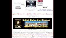 
							         Army Reserve Remote Access Portal - MilitaryCAC								  
							    
