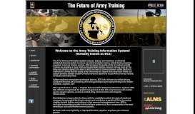 
							         Army Training Information System								  
							    