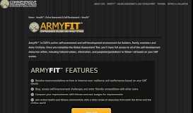 
							         armyfit™ features - Comprehensive Soldier and Family ...								  
							    