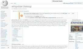 
							         Aéropostale (clothing) - Wikipedia								  
							    