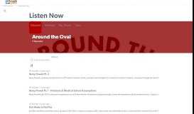 
							         Around the Oval | Listen via Stitcher for Podcasts								  
							    