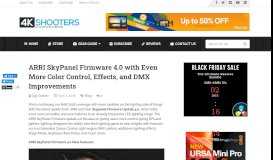 
							         ARRI SkyPanels Firmware 4.0 with Even More Control, Effects, and ...								  
							    