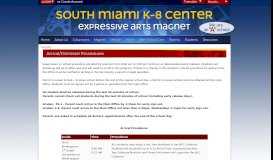 
							         Arrival/Dismissal Procedures - South Miami K-8 Center								  
							    