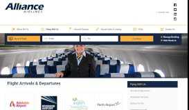 
							         Arrivals & Departures - Alliance Airlines								  
							    