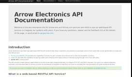 
							         Arrow API Documentation								  
							    
