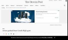 
							         Arson gutted Bear Creek High gym – The Denver Post								  
							    