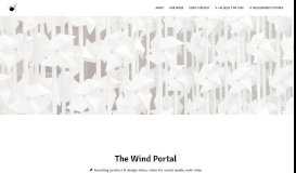 
							         Art & Design Video Production | The Wind Portal - Burst Pictures								  
							    