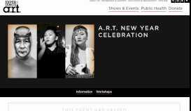 
							         A.R.T. New Year Celebration | A.R.T. - American Repertory Theater								  
							    