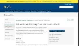 
							         Artemis Health - UR Medicine Primary Care - University of Rochester ...								  
							    