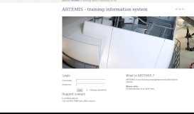 
							         ARTEMIS Web Portal								  
							    
