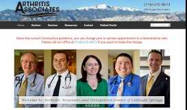 
							         Arthritis Associates & Osteoporosis of Colorado Springs –								  
							    