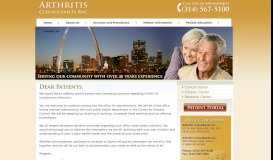 
							         Arthritis Consultants | St. Louis Rheumatoid Arthritis Treatment ...								  
							    