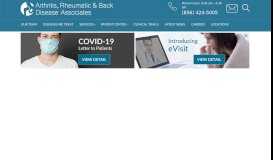 
							         Arthritis, Rheumatic & Back Disease Associates								  
							    