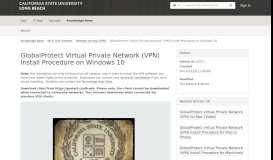 
							         Article - GlobalProtect Virtual Priva... - TeamDynamix								  
							    