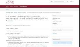 
							         Article - How to Get Mathematica - TeamDynamix								  
							    