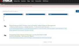 
							         Article: Integrating Quest Password Manager and the Dell KACE ...								  
							    