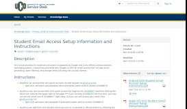
							         Article - Student Email Access Setup ... - TeamDynamix								  
							    